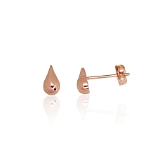 Auksiniai auskarai –pusetai, 0.53 g, Raudonas Auksas 585 praba