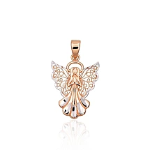 Angelas, Auksinis pakabukas, Raudonas Auksas 585 praba, rodis (padengti)