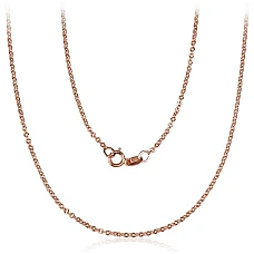 Auksinė grandinėlė Anchor 1.4 mm , briaunų apdirbimas deimantu, 42, 1.37 g, Raudonas Auksas 585 praba