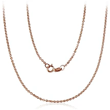 Auksinė grandinėlė Anchor 1.4 mm , briaunų apdirbimas deimantu, 42, 1.38 g, Raudonas Auksas 585 praba