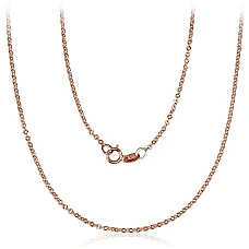 Auksinė grandinėlė Anchor 1.4 mm , briaunų apdirbimas deimantu, 42, 1.38 g, Raudonas Auksas 585 praba