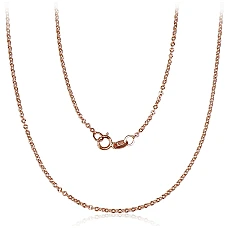Auksinė grandinėlė Anchor 1.4 mm , briaunų apdirbimas deimantu, 45, 1.45 g, Raudonas Auksas 585 praba