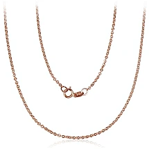 Auksinė grandinėlė Anchor 1.4 mm , briaunų apdirbimas deimantu, 45, 1.46 g, Raudonas Auksas 585 praba