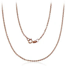 Auksinė grandinėlė Anchor 1.4 mm , briaunų apdirbimas deimantu, 47, 1.5 g, Raudonas Auksas 585 praba