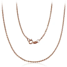 Auksinė grandinėlė Anchor 1.4 mm , briaunų apdirbimas deimantu, 50, 1.6 g, Raudonas Auksas 585 praba