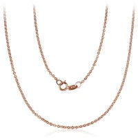 Auksinė grandinėlė Anchor 1.4 mm , briaunų apdirbimas deimantu, 55, 1.76 g, Raudonas Auksas 585 praba