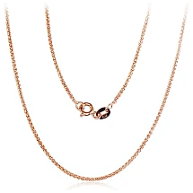 Auksinė grandinėlė Spiga 1, 2 mm, Raudonas Auksas 585 praba
