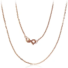 Auksinė grandinėlė Anchor 1.2 mm , briaunų apdirbimas deimantu, 42, 1.46 g, Raudonas Auksas 585 praba
