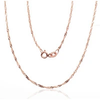 Auksinė grandinėlė Singapore 1.5 mm, briaunų apdirbimas deimantu, Raudonas Auksas 585 praba