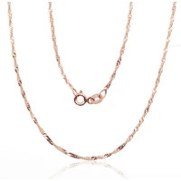 Auksinė grandinėlė Singapore 1.5 mm , briaunų apdirbimas deimantu, 40, 1.62 g, Raudonas Auksas 585 praba