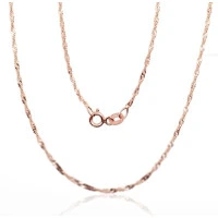 Auksinė grandinėlė Singapore 1.5 mm , briaunų apdirbimas deimantu, 55, 2.14 g, Raudonas Auksas 585 praba