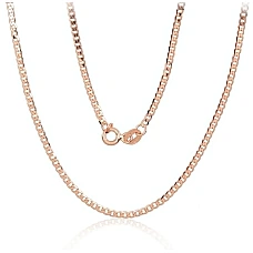 Auksinė grandinėlė Curb 2 mm , briaunų apdirbimas deimantu, 55, 3.67 g, Raudonas Auksas 585 praba