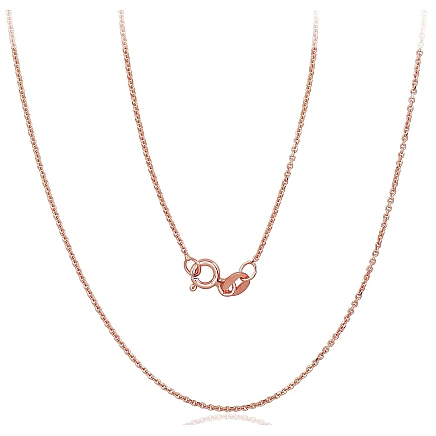 Grandinėlės,  - Auksinė grandinėlė Anchor 1 mm, 42, 1.6 g, Raudonas Auksas 585 praba