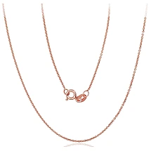Auksinė grandinėlė Anchor 1 mm, 42, 1.61 g, Raudonas Auksas 585 praba