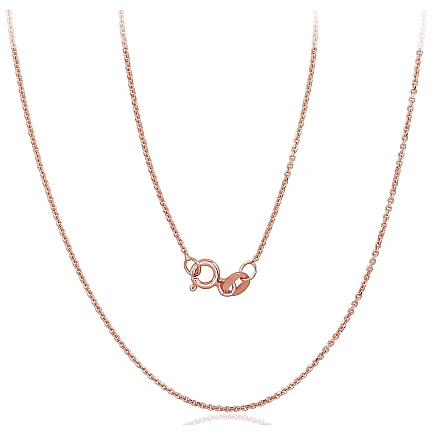 Grandinėlės,  - Auksinė grandinėlė Anchor 1 mm, 42, 1.61 g, Raudonas Auksas 585 praba