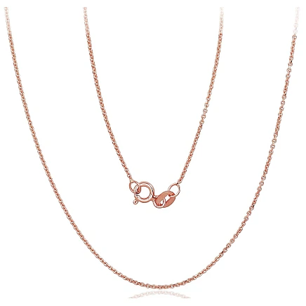 Grandinėlės,  - Auksinė grandinėlė Anchor 1 mm, 55, 2.04 g, Raudonas Auksas 585 praba