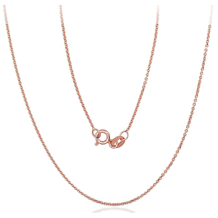 Grandinėlės,  - Auksinė grandinėlė Anchor 1 mm, 55, 2.05 g, Raudonas Auksas 585 praba
