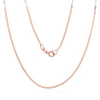 Auksinė grandinėlė Marina 1.1 mm, briaunų apdirbimas deimantu, Raudonas Auksas 585 praba