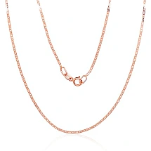 Auksinė grandinėlė Marina 1.1 mm , briaunų apdirbimas deimantu, 40, 1.11 g, Raudonas Auksas 585 praba