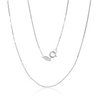 Auksinė grandinėlė Anchor 0.8 mm, briaunų apdirbimas deimantu, Baltas Auksas 585 praba