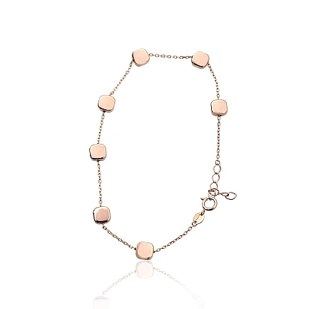 Apyrankės,  - Auksinė apyrankė, 17, 1.68 g, Raudonas Auksas 585 praba