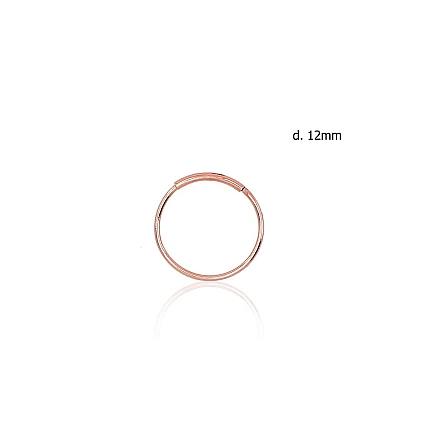 Į nosį,  - Auksinių auskarų vėrimas į nosį, 0.13 g, Raudonas Auksas 585 praba