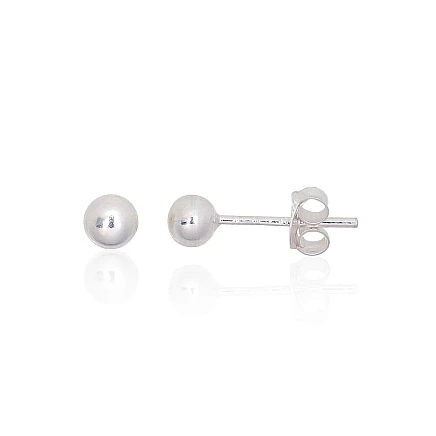 Pusetai,  - Sidabriniai auskarai –pusetai, 0.5 g, Sidabras 925 praba