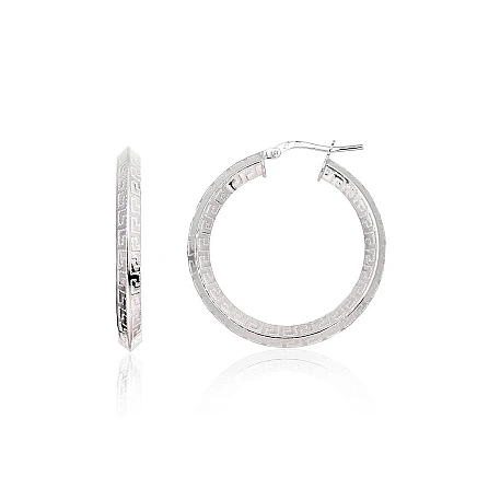 Auskarai-žiedai,  - Sidabriniai auskarai –žiedai, 4.8 g, Sidabras 925 praba