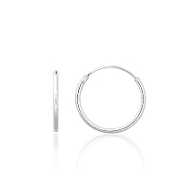 Sidabriniai auskarai –žiedai, 0.4 g, Sidabras 925 praba