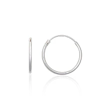 Sidabriniai auskarai –žiedai, 0.4 g, Sidabras 925 praba