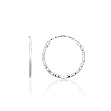 Auskarai-žiedai,  - Sidabriniai auskarai –žiedai, 0.5 g, Sidabras 925 praba