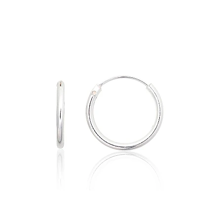 Auskarai-žiedai,  - Sidabriniai auskarai –žiedai, 0.4 g, Sidabras 925 praba