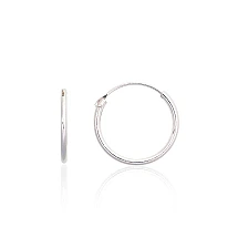 Sidabriniai auskarai –žiedai, 0.4 g, Sidabras 925 praba