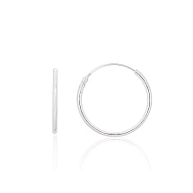 Sidabriniai auskarai –žiedai, 0.6 g, Sidabras 925 praba