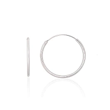 Sidabriniai auskarai –žiedai, 0.6 g, Sidabras 925 praba