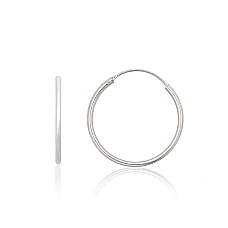 Sidabriniai auskarai –žiedai, 1.2 g, Sidabras 925 praba