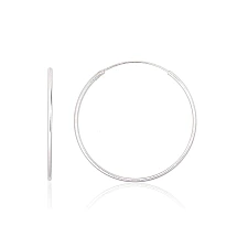 Sidabriniai auskarai –žiedai, 1.5 g, Sidabras 925 praba