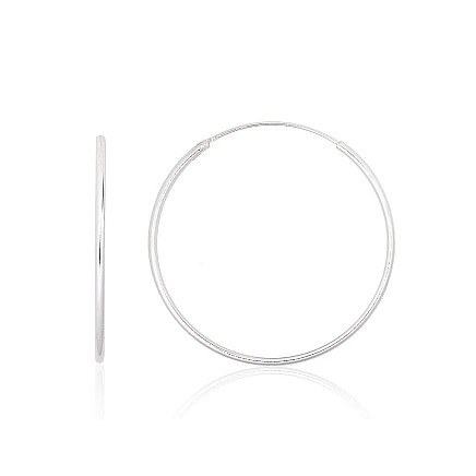Auskarai-žiedai,  - Sidabriniai auskarai –žiedai, 1.5 g, Sidabras 925 praba