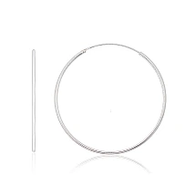 Sidabriniai auskarai –žiedai, 1.9 g, Sidabras 925 praba