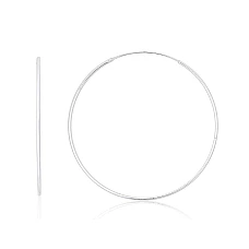Sidabriniai auskarai –žiedai, 2.2 g, Sidabras 925 praba