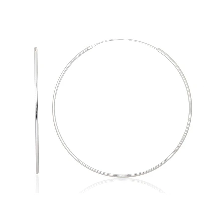 Auskarai-žiedai,  - Sidabriniai auskarai –žiedai, 2.4 g, Sidabras 925 praba