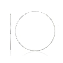 Sidabriniai auskarai –žiedai, 2.5 g, Sidabras 925 praba