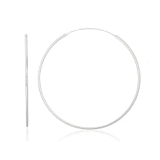 Sidabriniai auskarai –žiedai, 2.5 g, Sidabras 925 praba