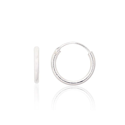 Auskarai-žiedai,  - Sidabriniai auskarai –žiedai, 0.5 g, Sidabras 925 praba