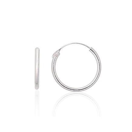 Auskarai-žiedai,  - Sidabriniai auskarai –žiedai, 0.8 g, Sidabras 925 praba