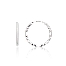 Sidabriniai auskarai –žiedai, 1.5 g, Sidabras 925 praba