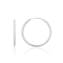 Sidabriniai auskarai –žiedai, 2.4 g, Sidabras 925 praba