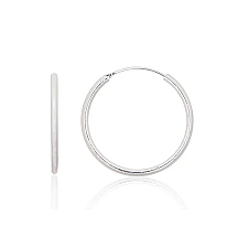 Sidabriniai auskarai –žiedai, 2.5 g, Sidabras 925 praba