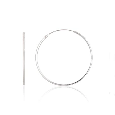 Sidabriniai auskarai –žiedai, 1.5 g, Sidabras 925 praba