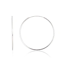 Sidabriniai auskarai –žiedai, 1.8 g, Sidabras 925 praba
